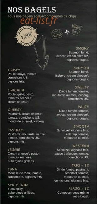 Bagel street — carte page 2