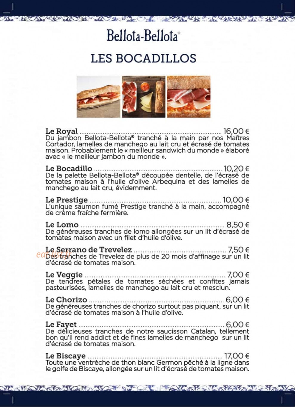 Bellota-Bellota — carte page 7