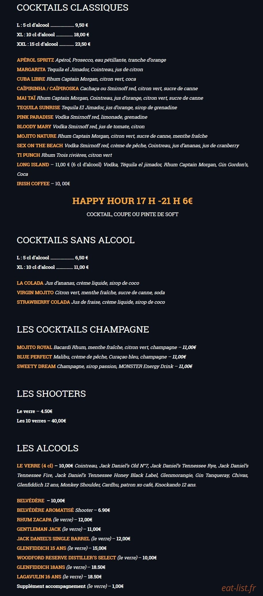 Big Tom Pub — carte page 5