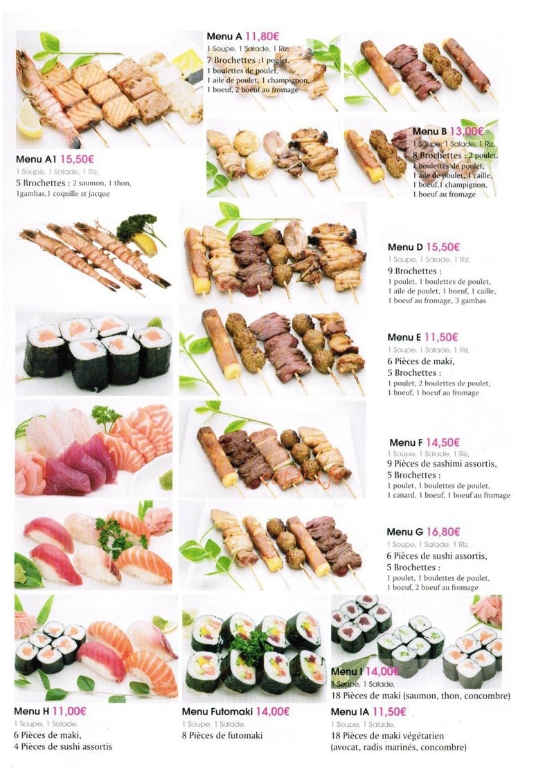 Bo Sushi — carte page 7