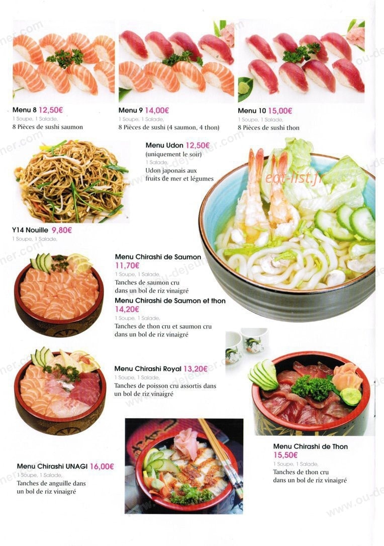 Bo Sushi — carte page 6