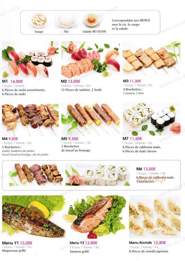 Bo Sushi — carte page 5