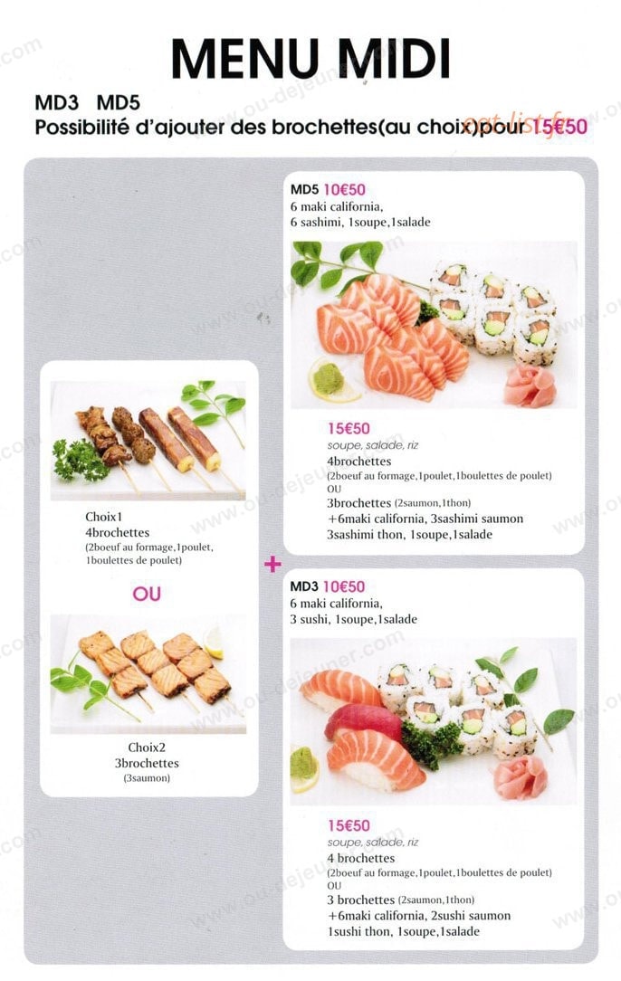 Bo Sushi — carte page 4