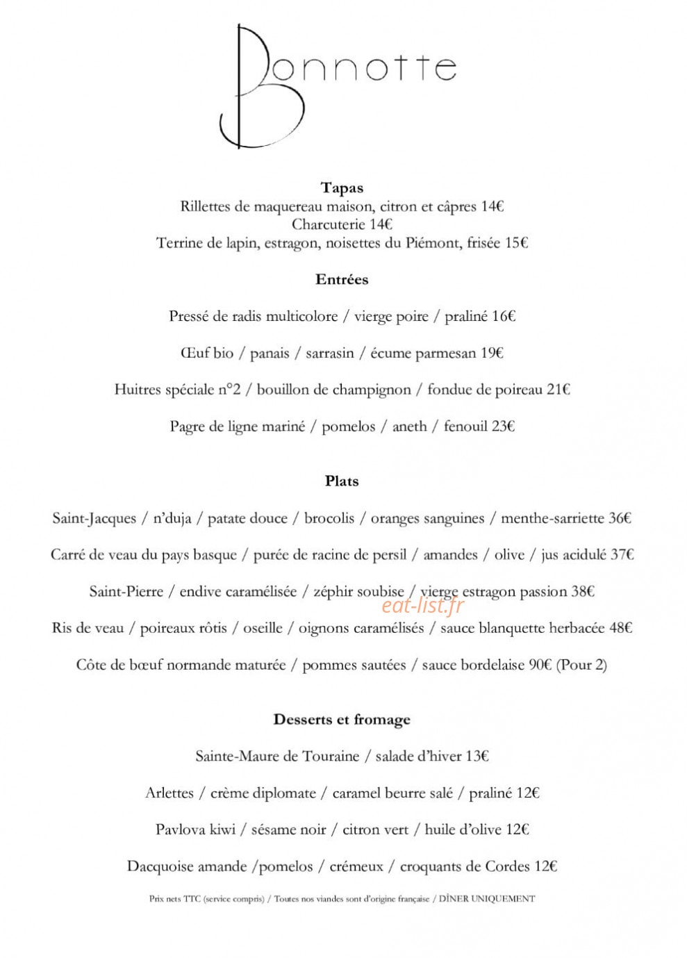 Bonnotte — carte page 2