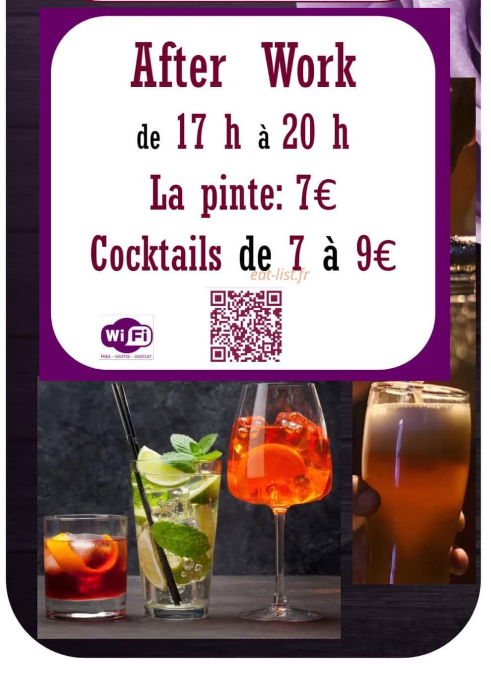 Brasserie du Palace — carte page 5