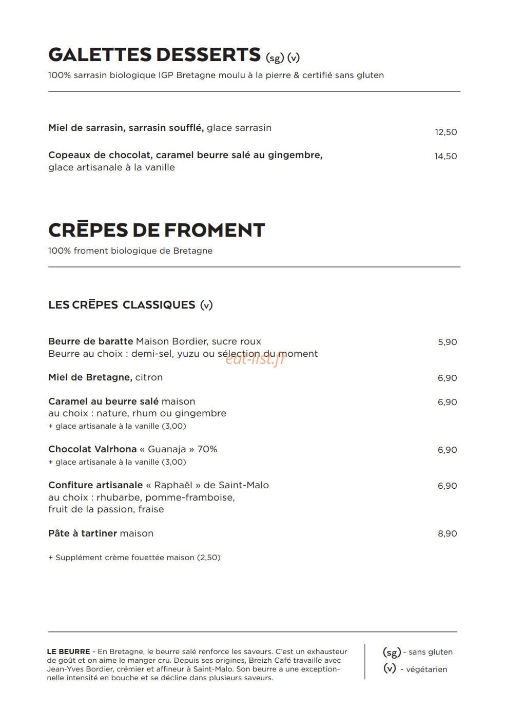 Breizh Café — carte page 5