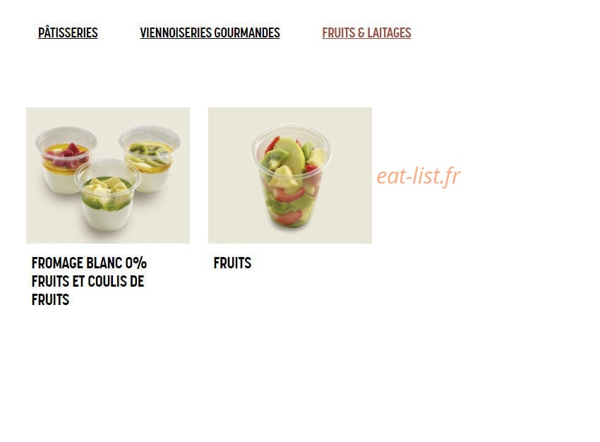 Brioche Dorée — carte page 6