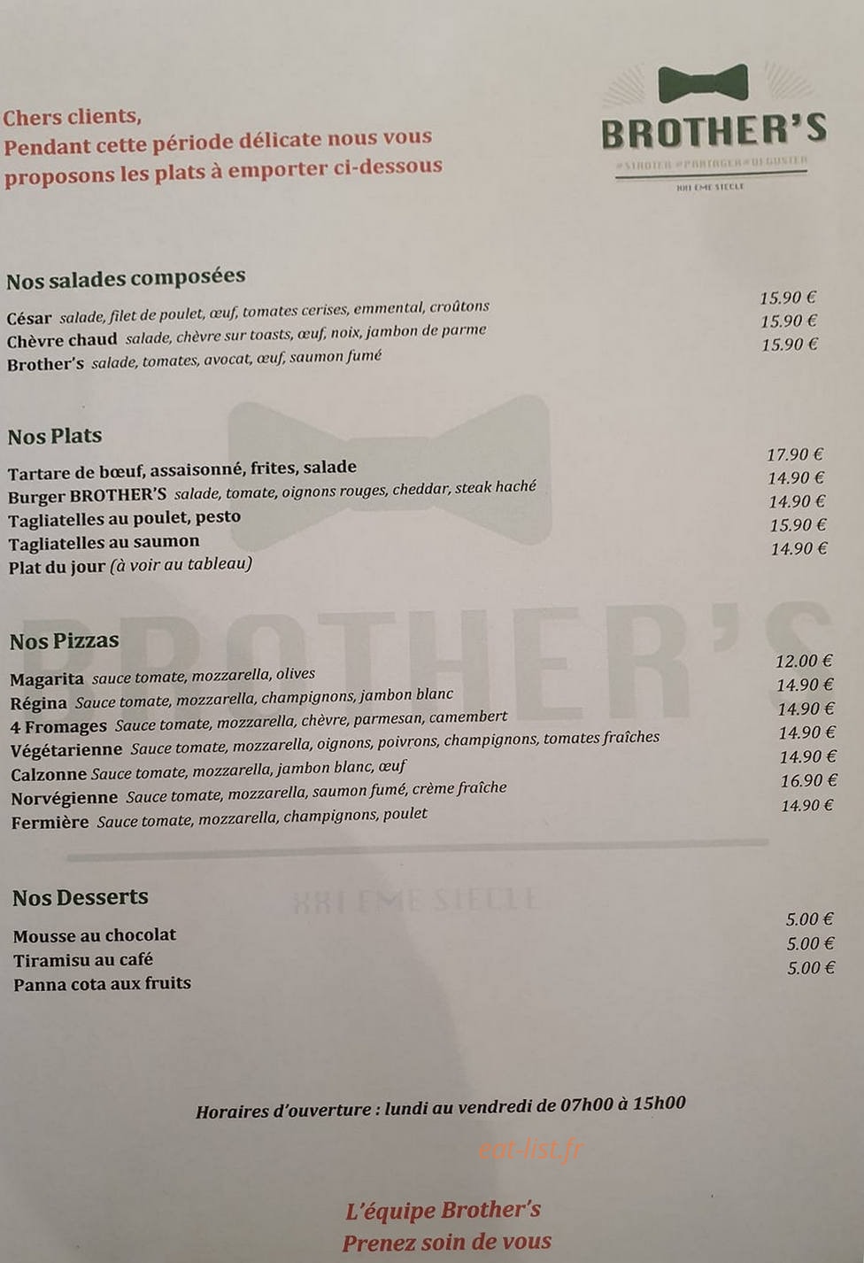 Brother's — carte page 1