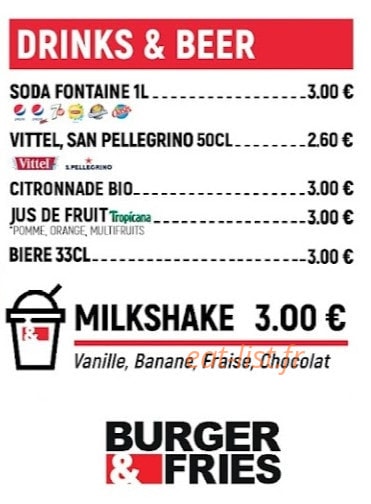 Burger & Fries — carte page 3