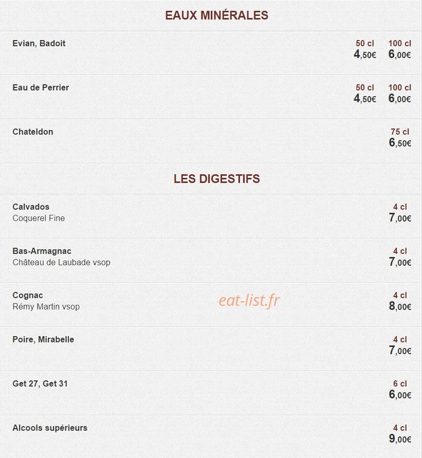 Café côté rive — carte page 7