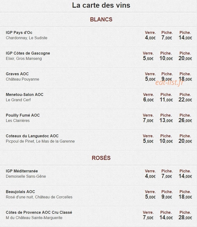Café côté rive — carte page 4