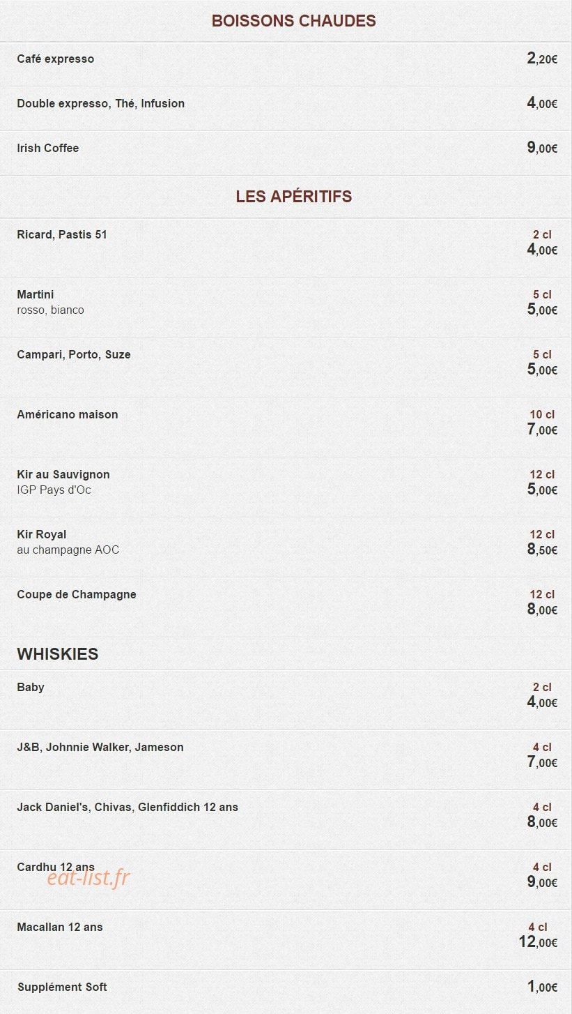 Café côté rive — carte page 6