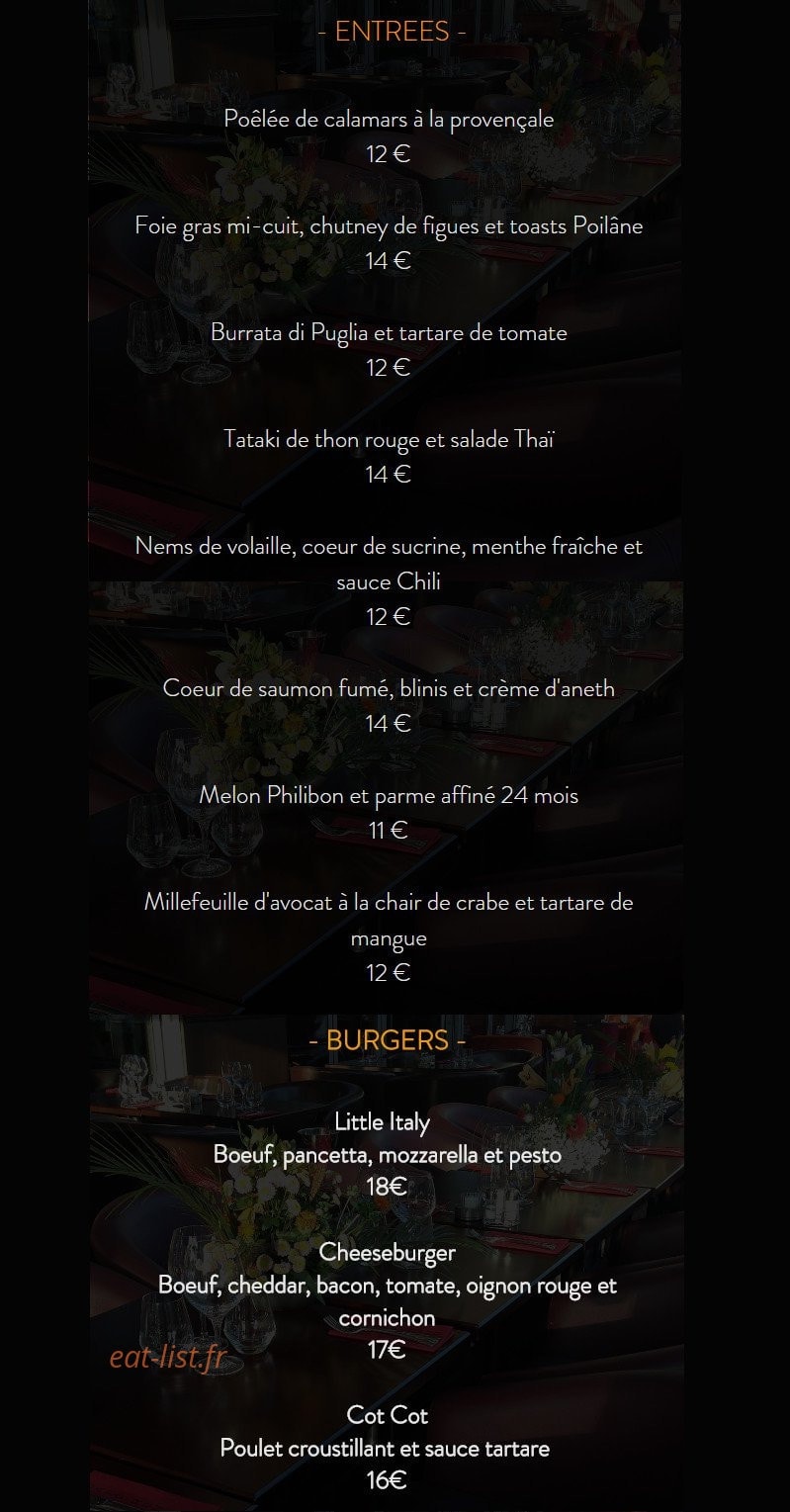 Café Renaud — carte page 1