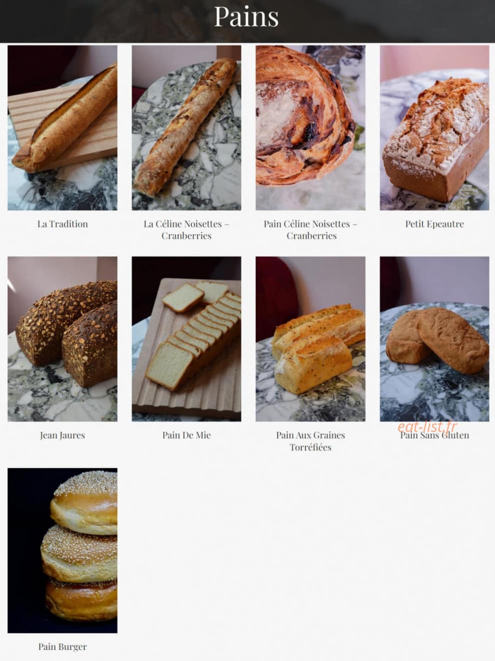 Céline Atelier Gourmand — carte page 3