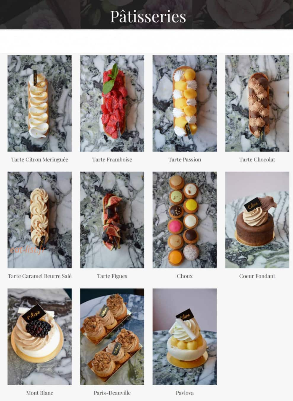 Céline Atelier Gourmand — carte page 4