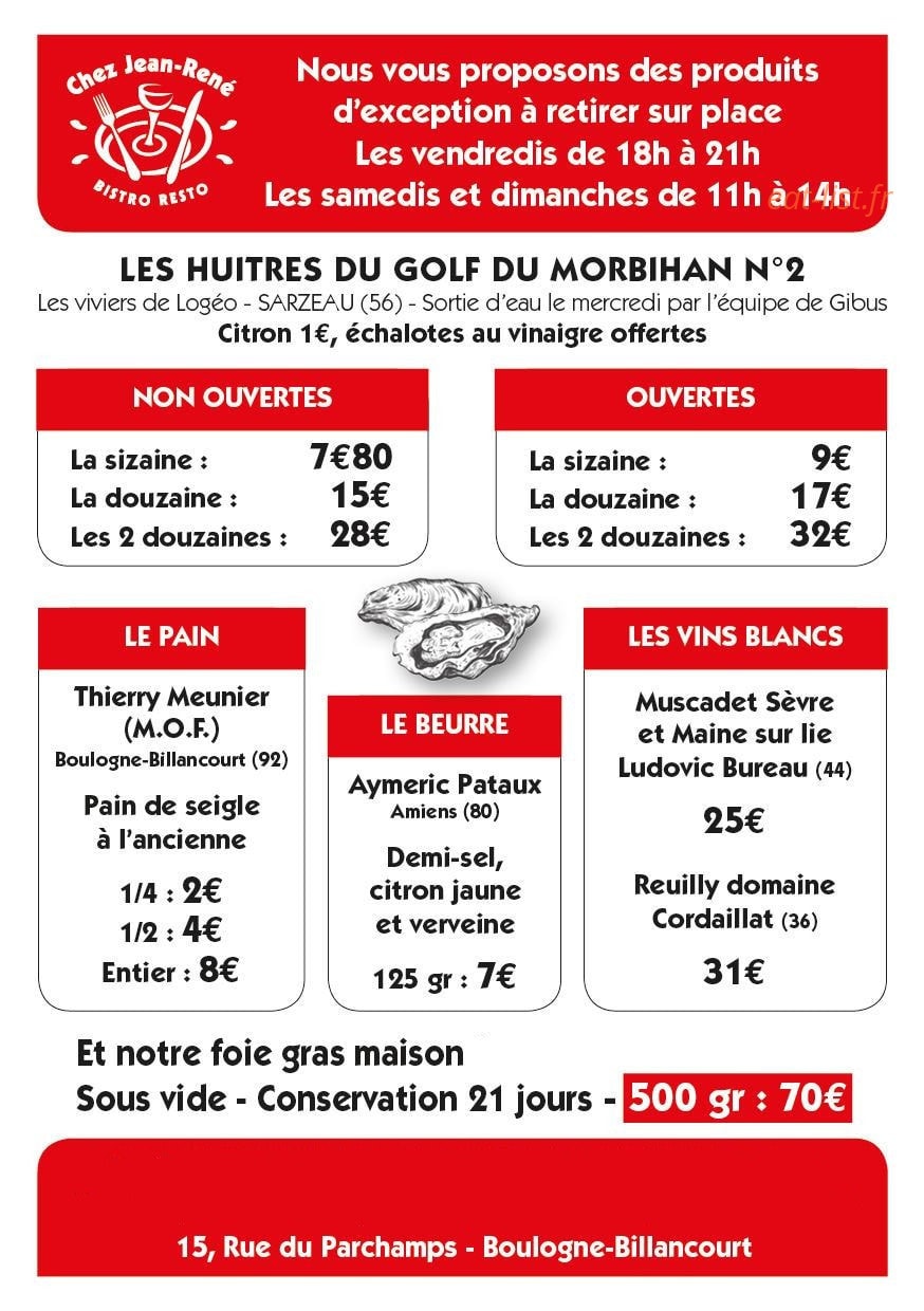 Chez Jean-René — carte page 1