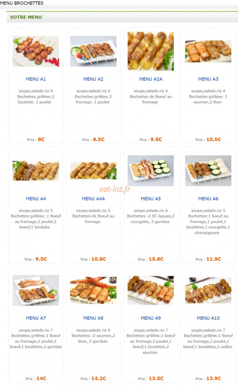 Coki B&B — carte page 11
