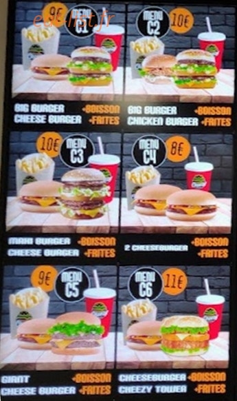 Croq'Express — carte page 1