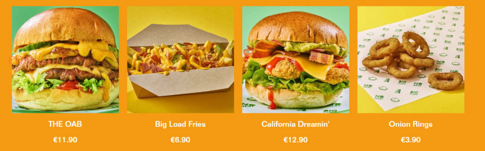 Dirty Vegan Burgers — carte page 1