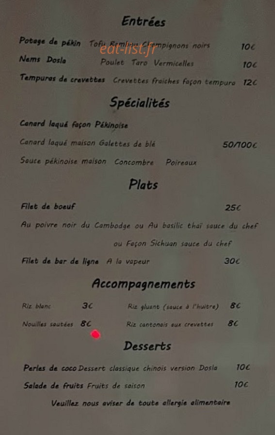 Dosla — carte page 1