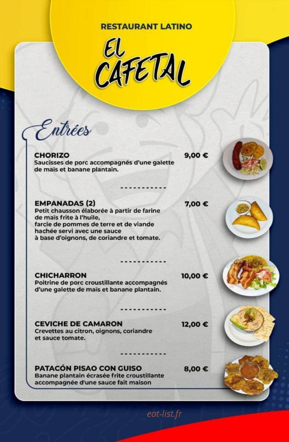 El Cafetal — carte page 1