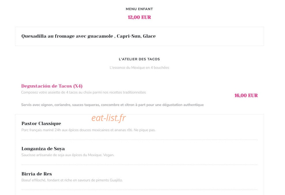El Mixteco — carte page 2