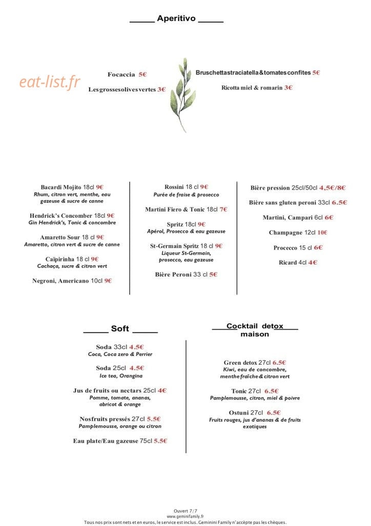 Gemini — carte page 1