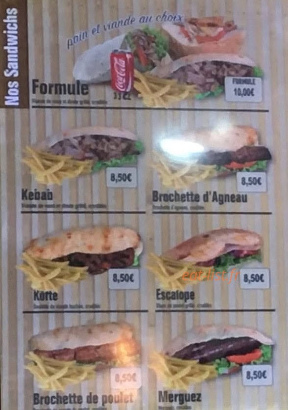 Grill Antalya — carte page 1