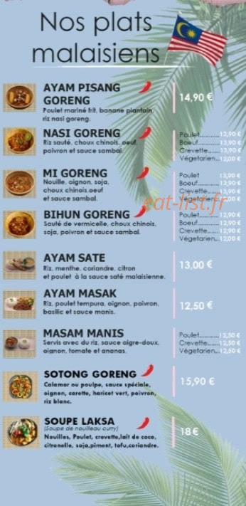 Hit Thaï — carte page 3