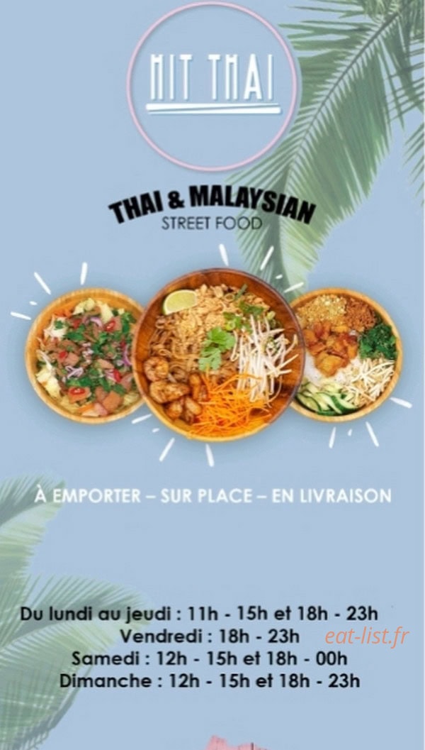 Hit Thaï — carte page 1