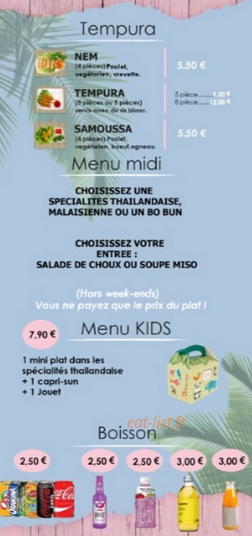 Hit Thaï — carte page 4