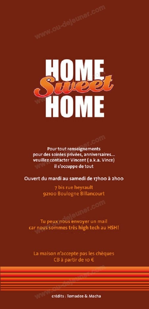 Home Sweet Home — carte page 6