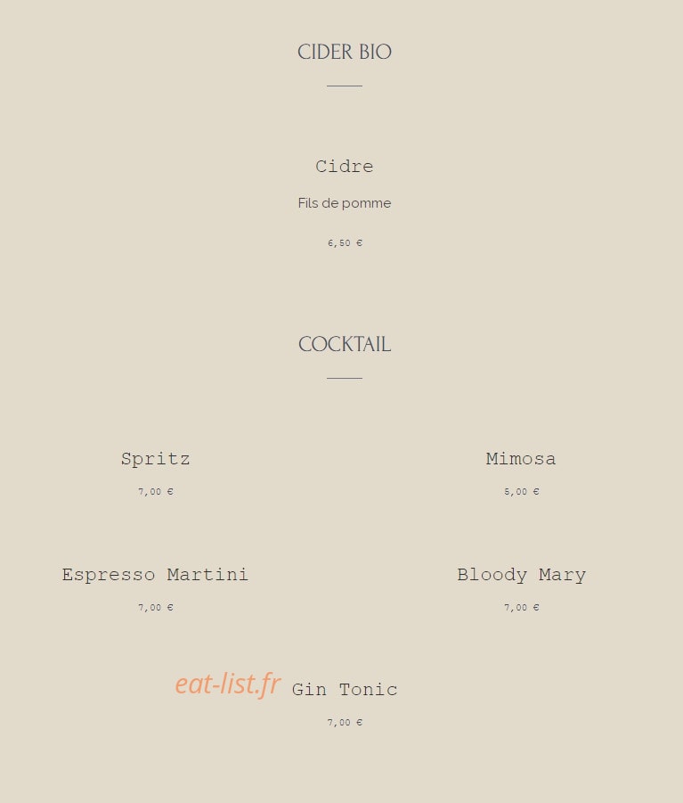 Homie's Kitchen — carte page 8