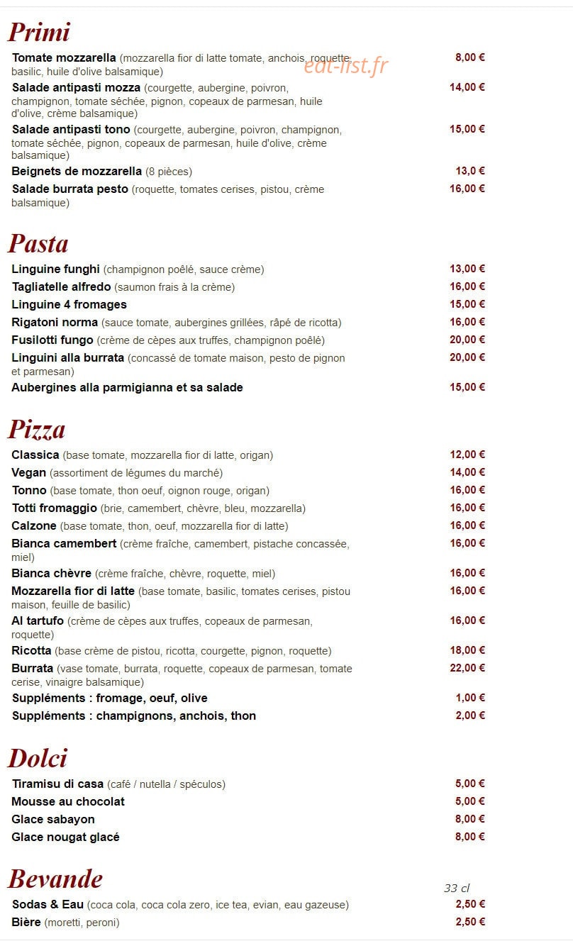 IL Sedici — carte page 1