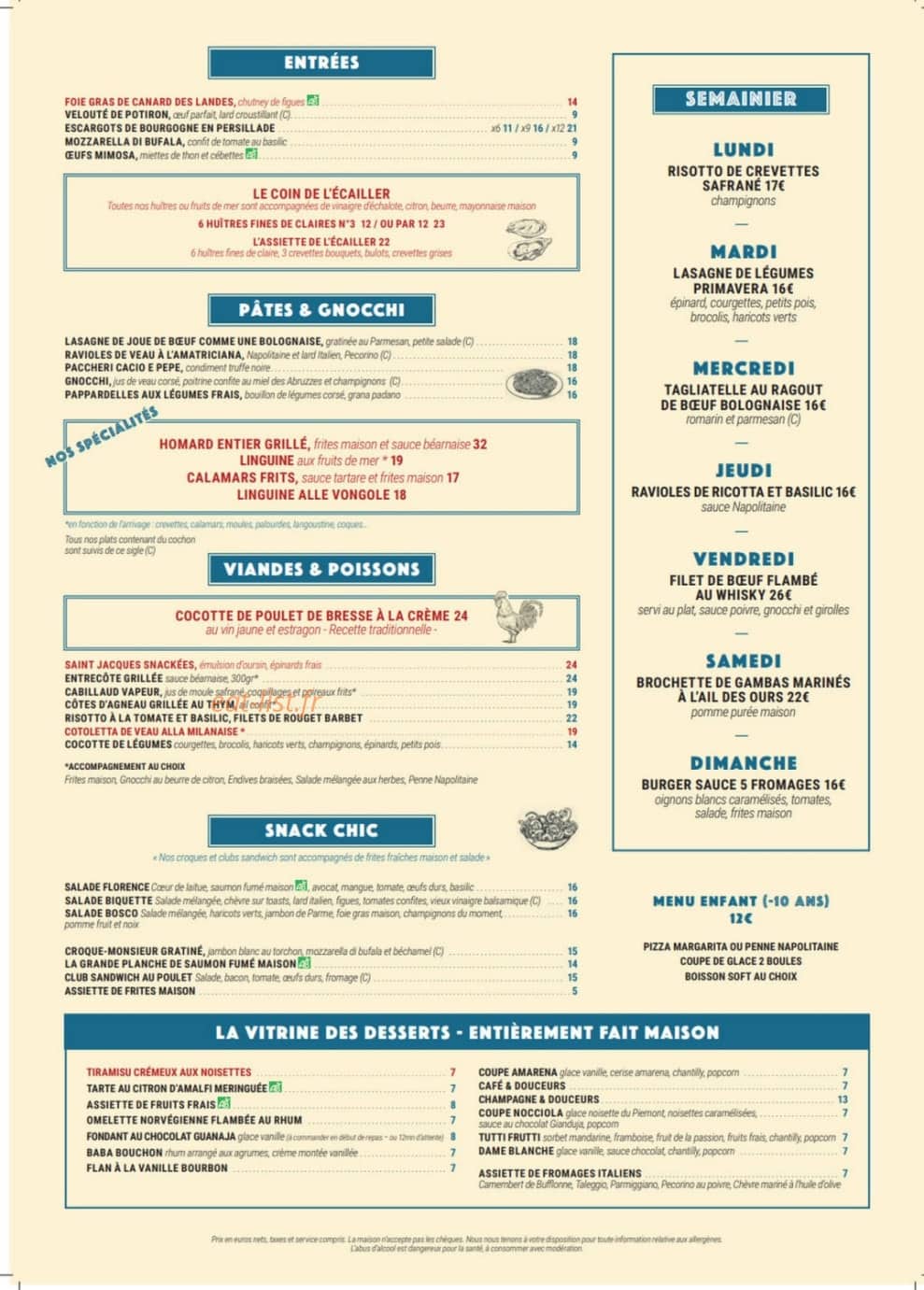 Italia Caffè — carte page 1