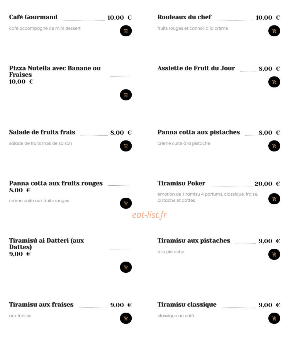 Italian Kitchen — carte page 9