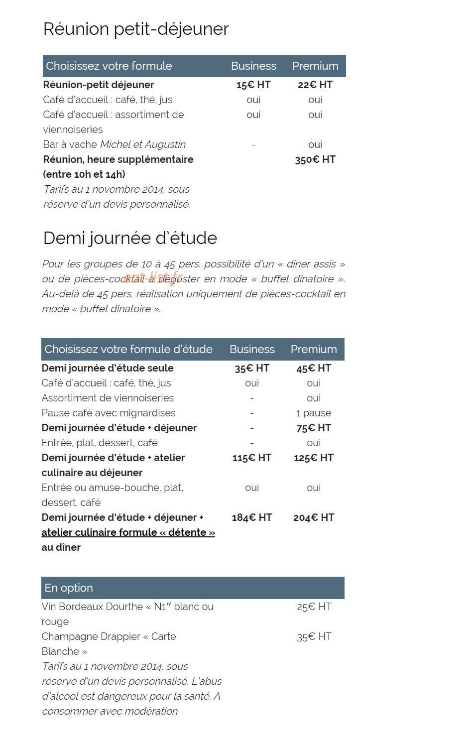 Kitchen Studio Le loft des amoureux du gout — carte page 1