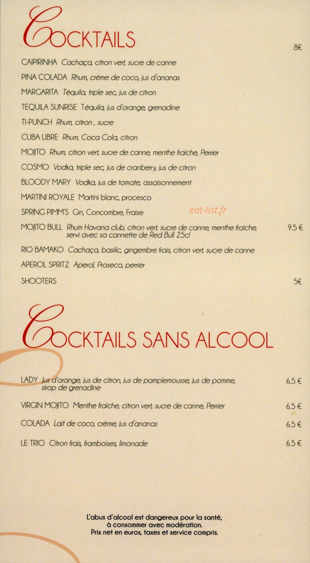 L'initiale Café — carte page 3
