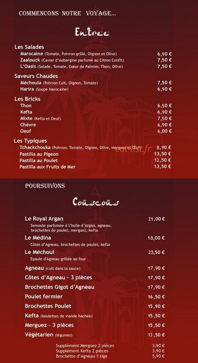 La Medina — carte page 1