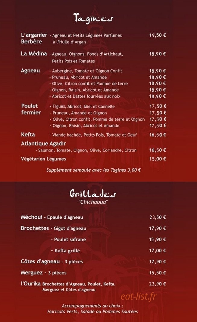 La Medina — carte page 2