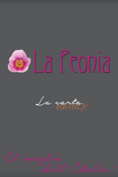 La Peonia — carte page 1