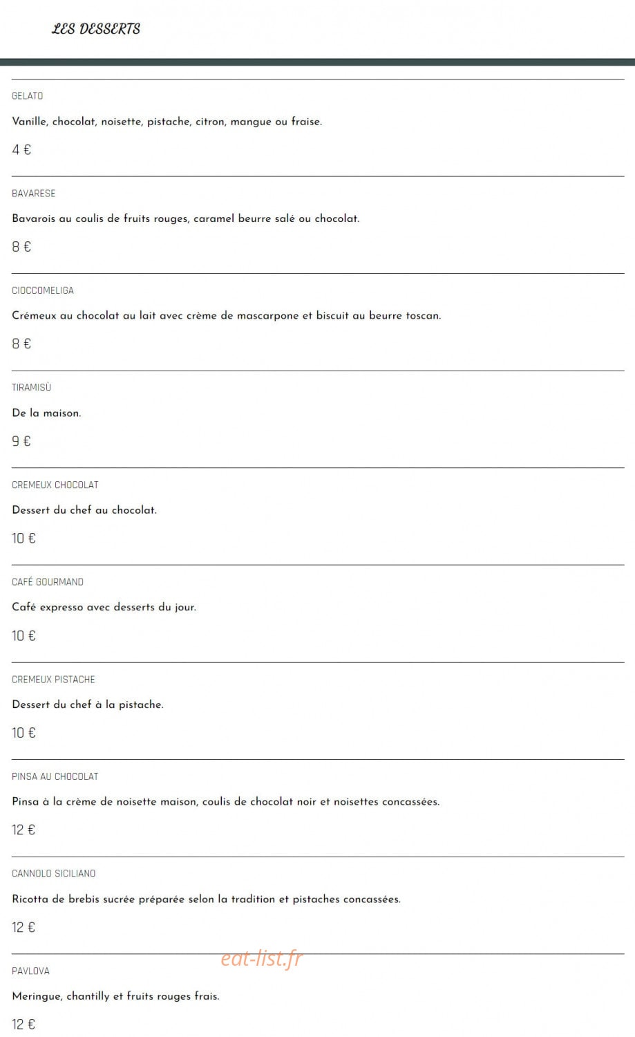 La Vela — carte page 8