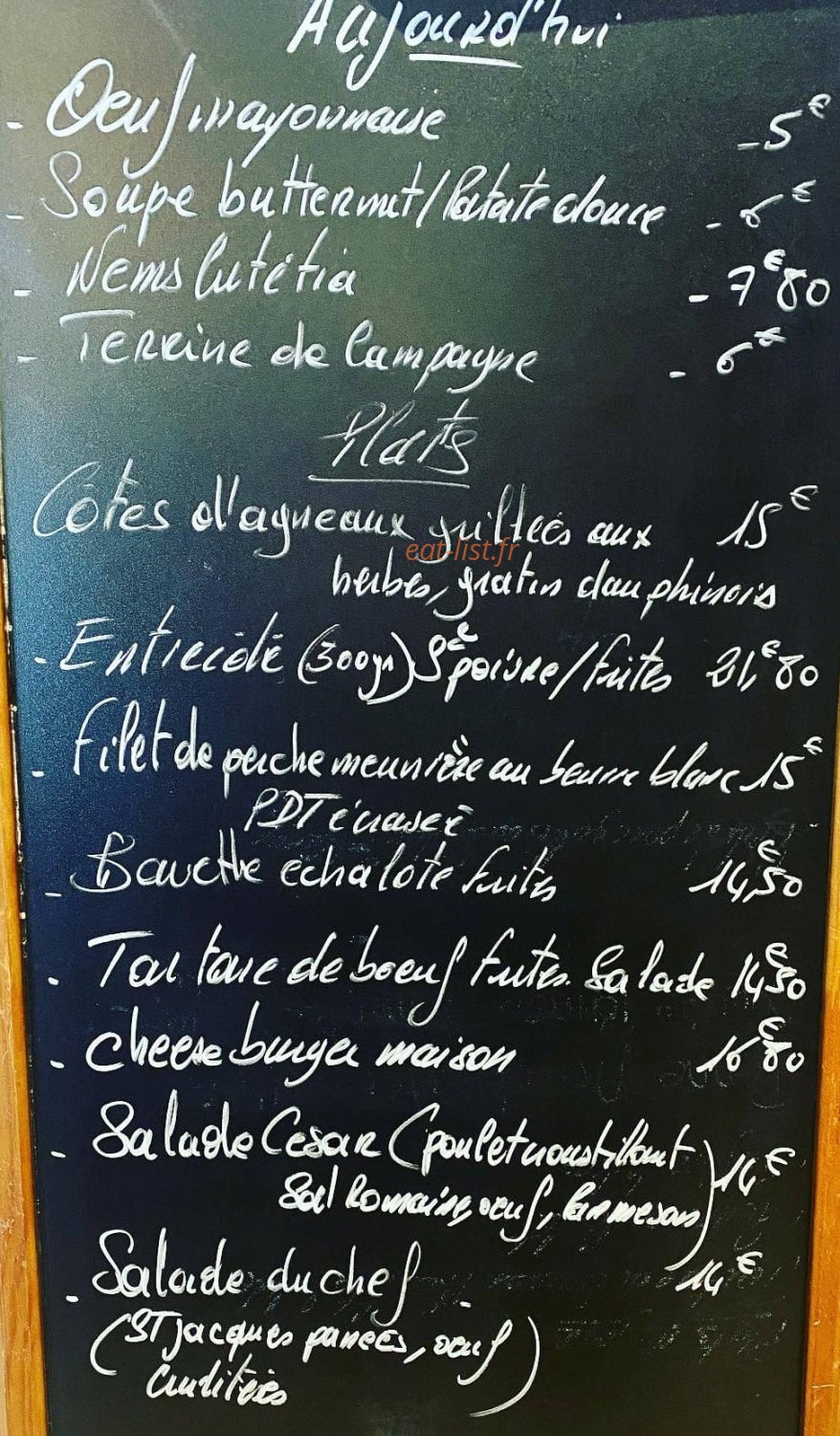 Le Lutetia — carte page 1