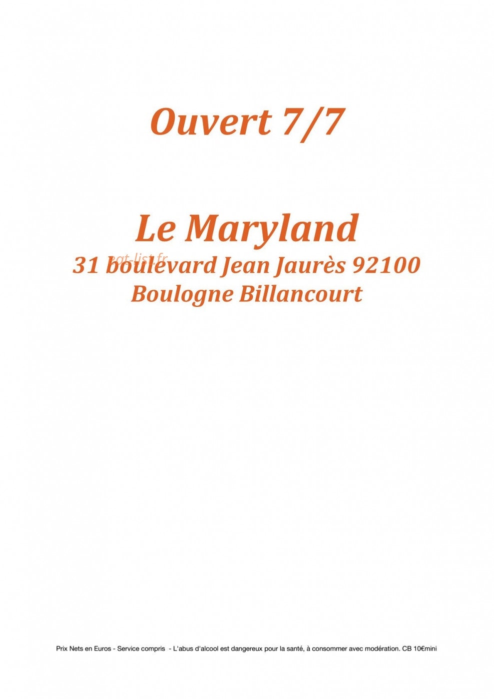 Le Maryland — carte page 1
