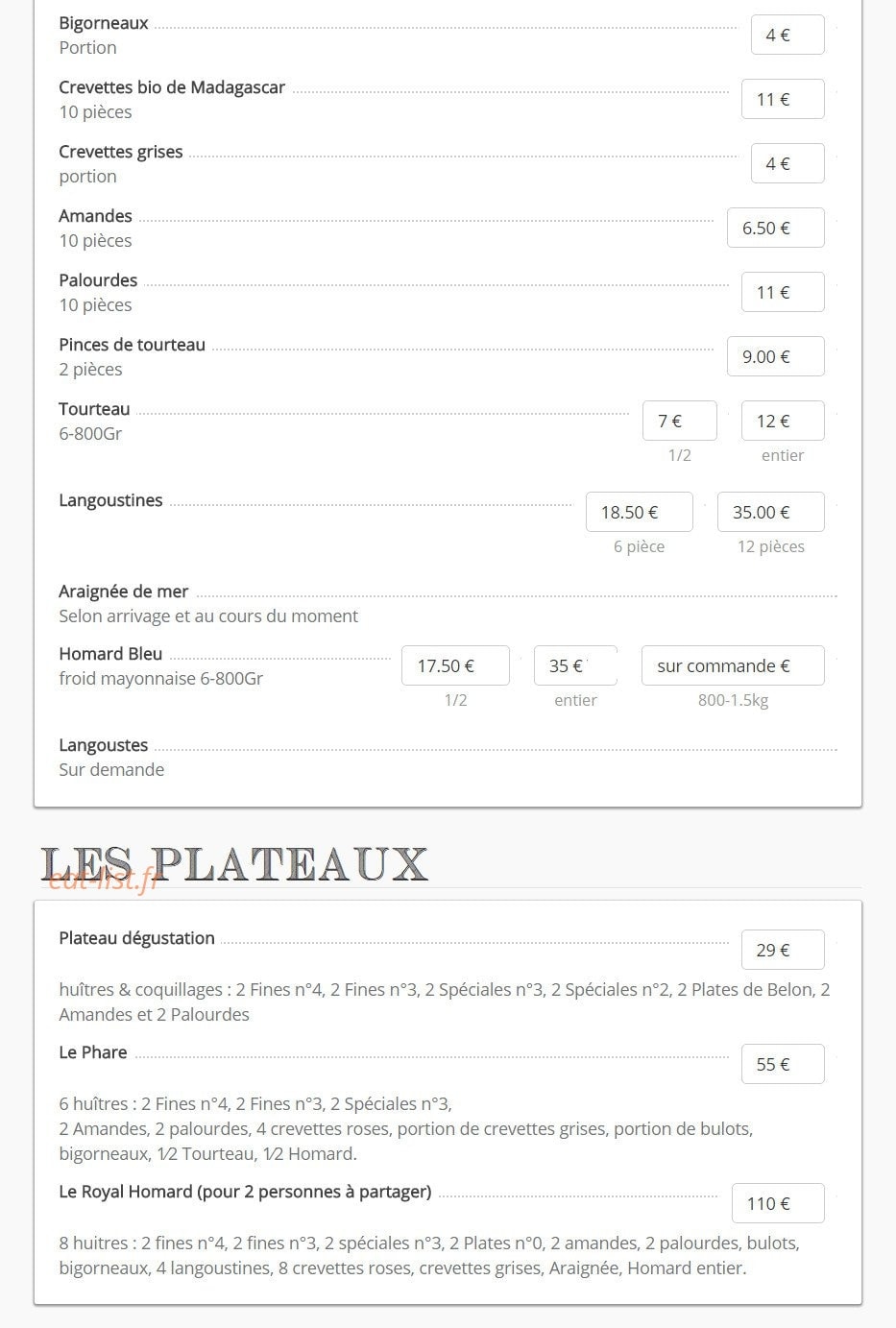 Le Phare — carte page 11