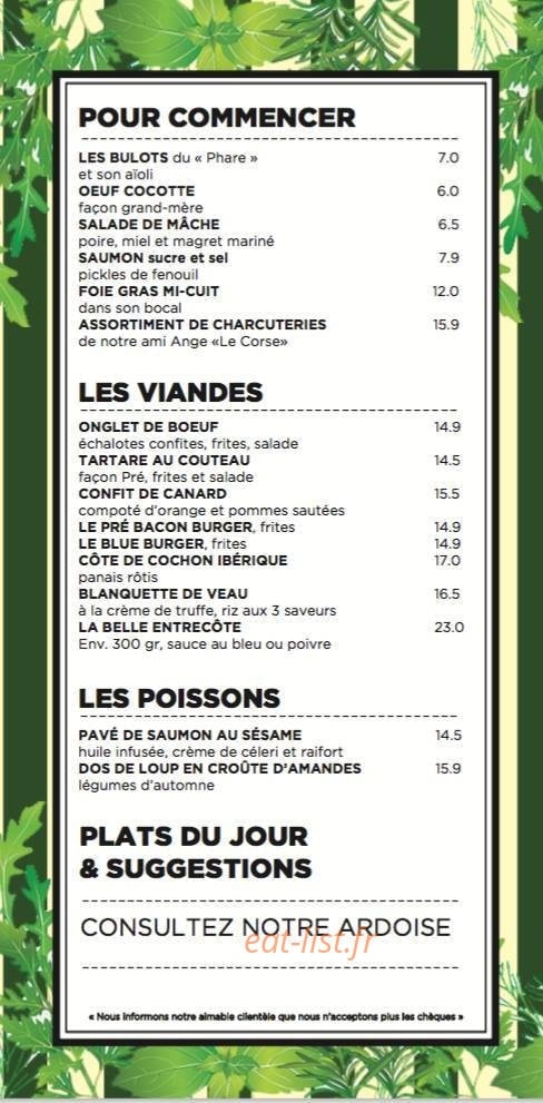 Le Pré en Bulles — carte page 1