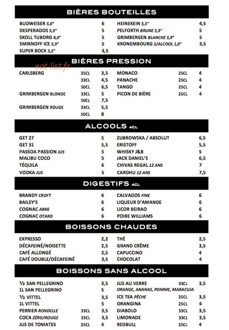 Le Rendez-Vous Café — carte page 4