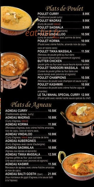 Le Taj Mahal — carte page 3