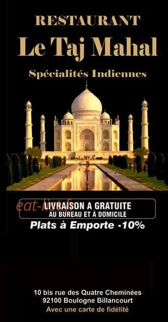 Le Taj Mahal — carte page 1