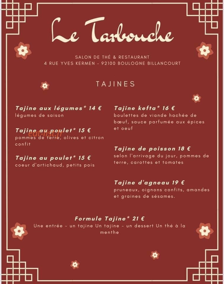 Le Tarbouche — carte page 3